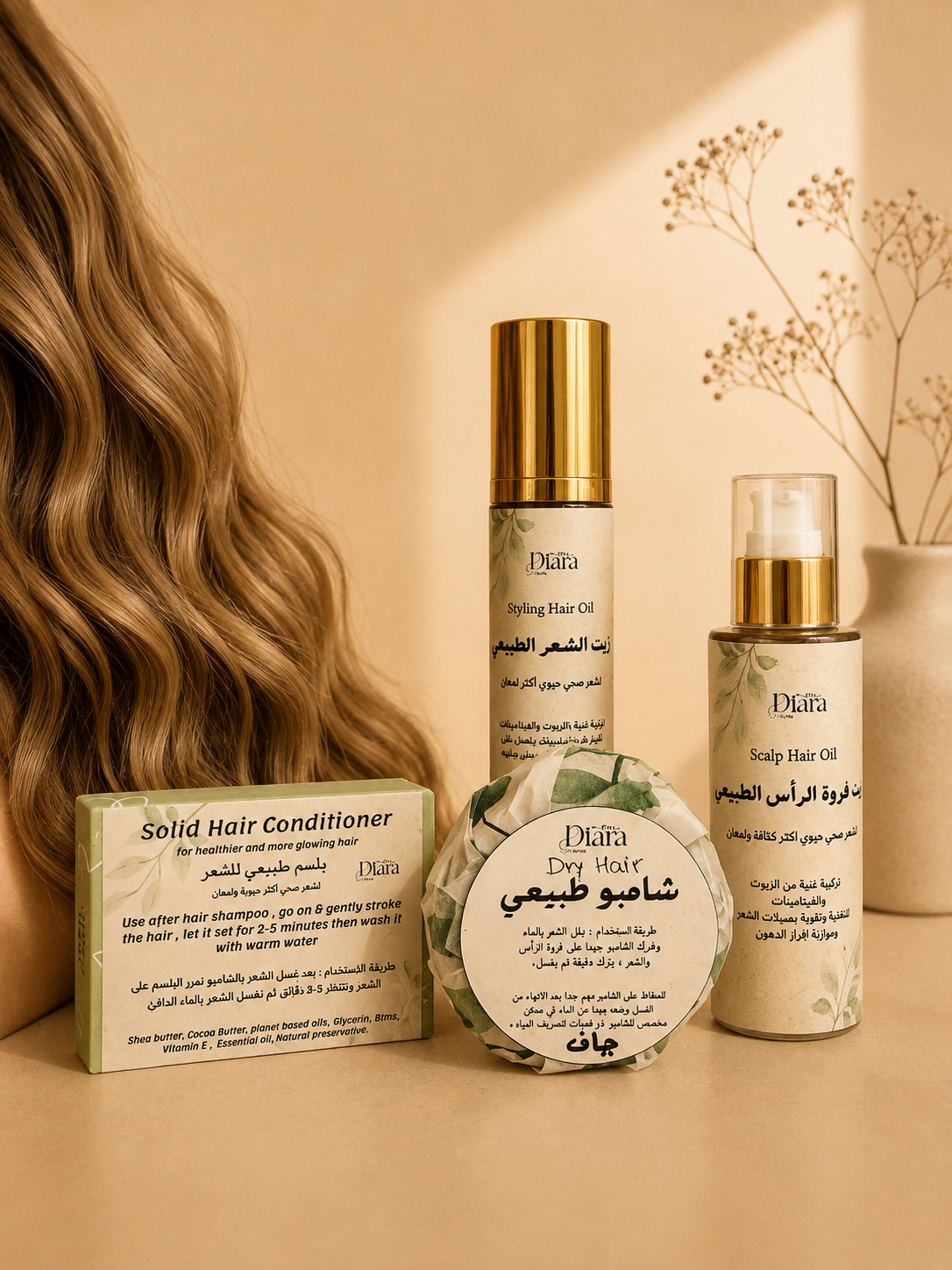 The natural therapeutic hair care set